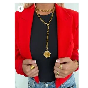 Chansutt Pearls XL Coin Necklace ~ Love Each Other